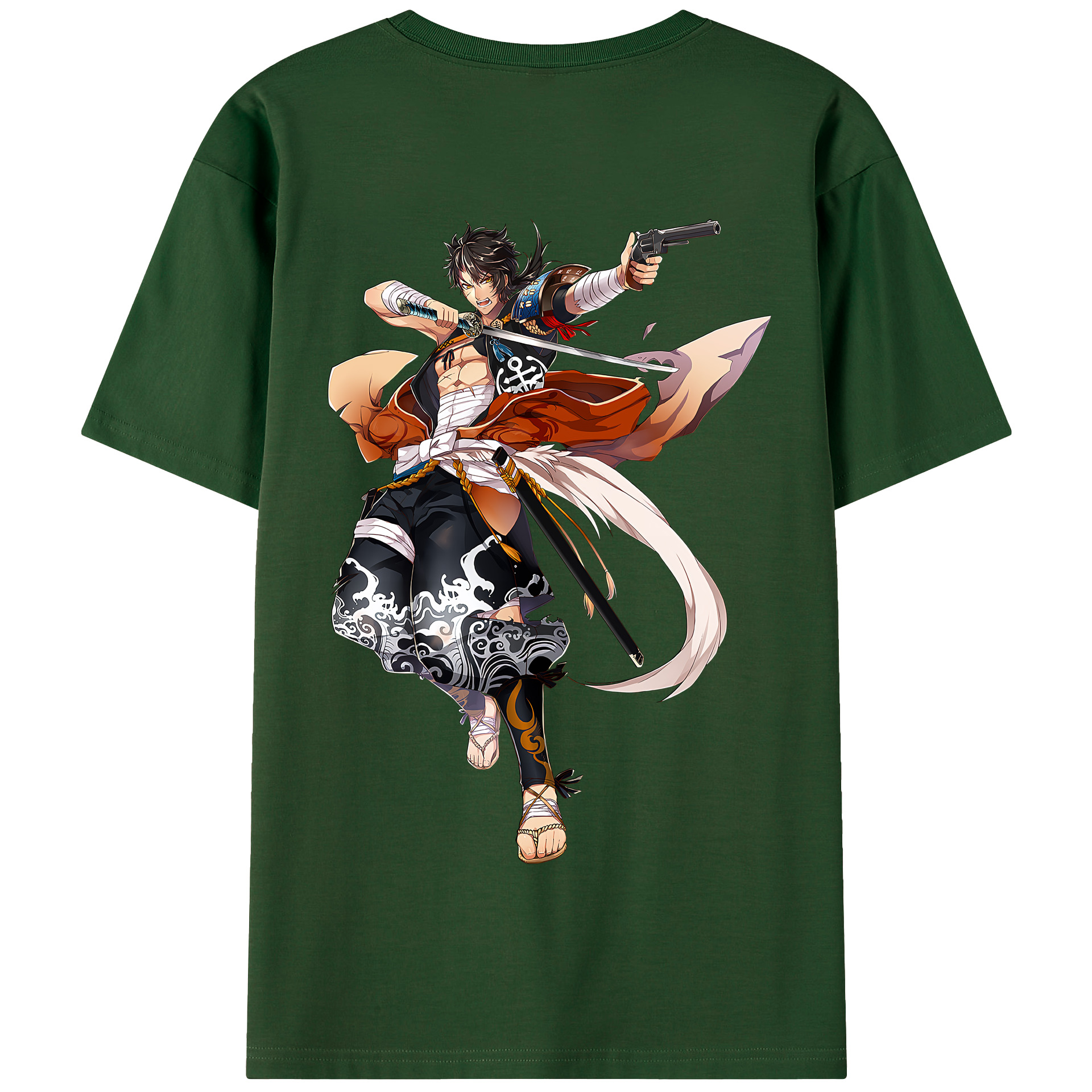 （画像用） 刀剣乱舞 Touken Ranbu 綿100％半袖Tシャツ（背面プリント）